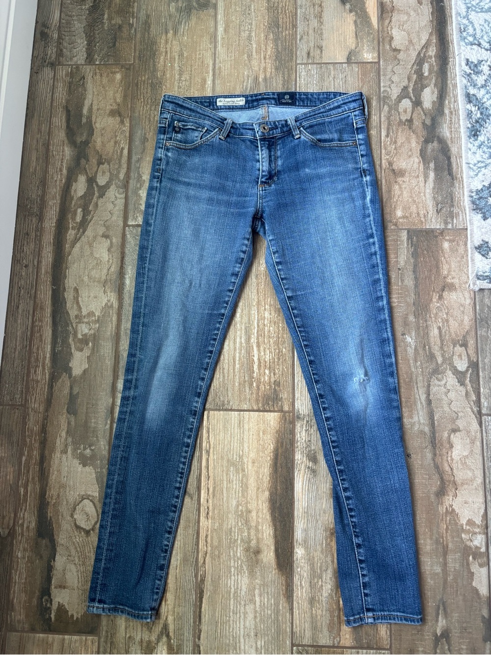 AG Adriano Goldschmied Women's Skinny Jeans in Medium Blue Wash